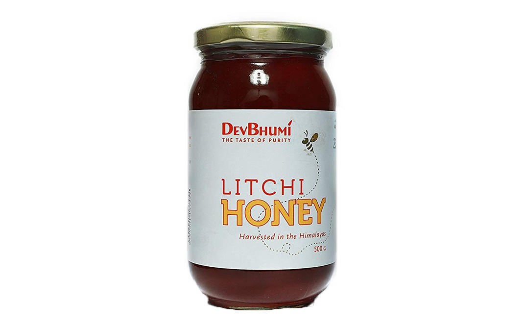 Devbhumi Litchi Honey    Glass Jar  500 grams